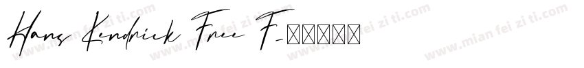 Hans Kendrick Free F字体转换